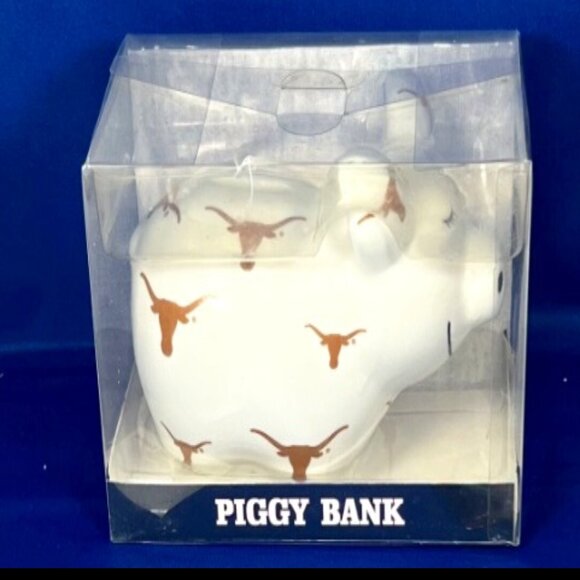 University of Texas Austin Longhorns Game Day Collegiate Licensed Piggy Bank New - Picture 1 of 3